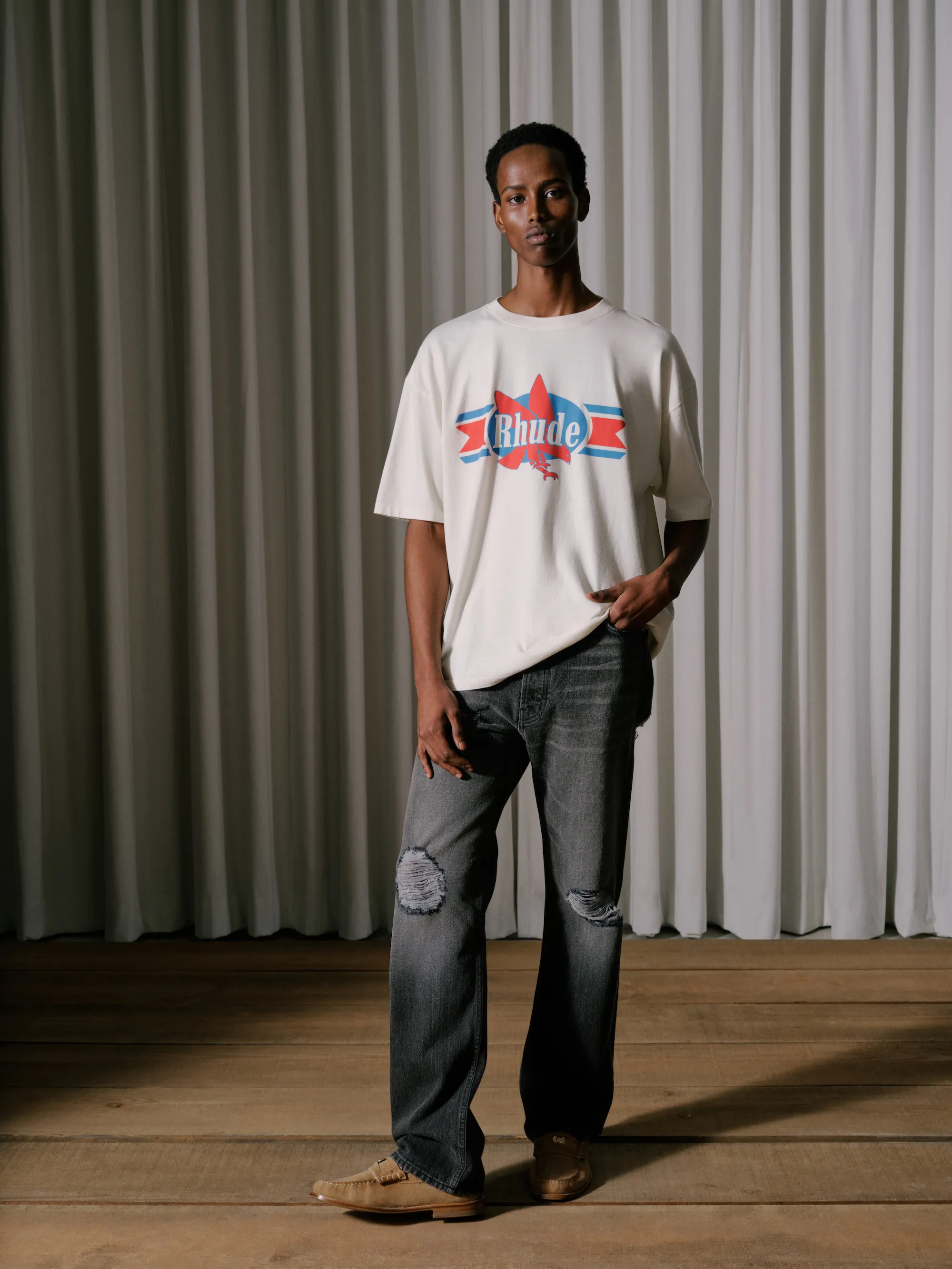 CHEVRON EAGLE TEE sold by Rhude product image thumbnail 2