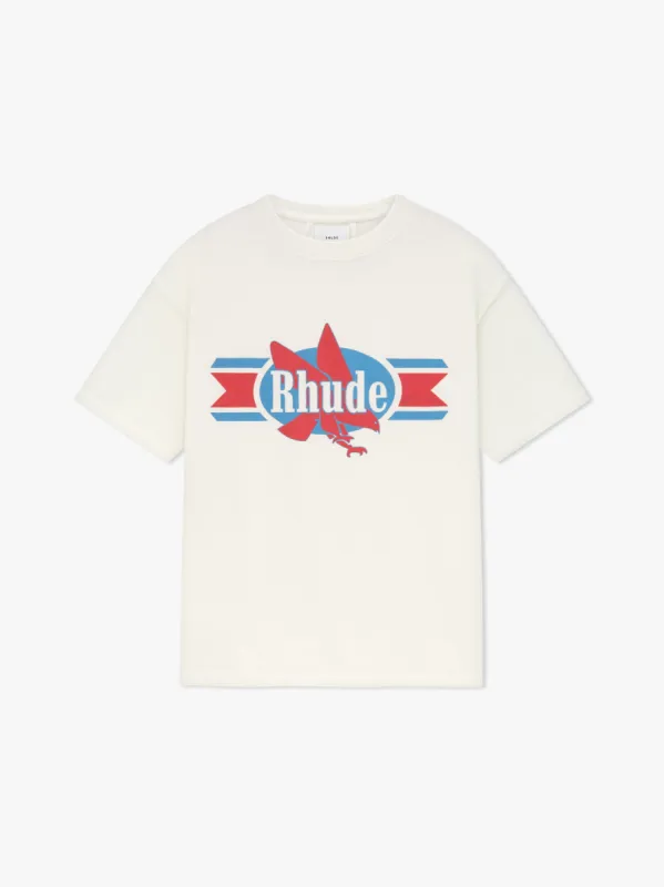 CHEVRON EAGLE TEE sold by Rhude