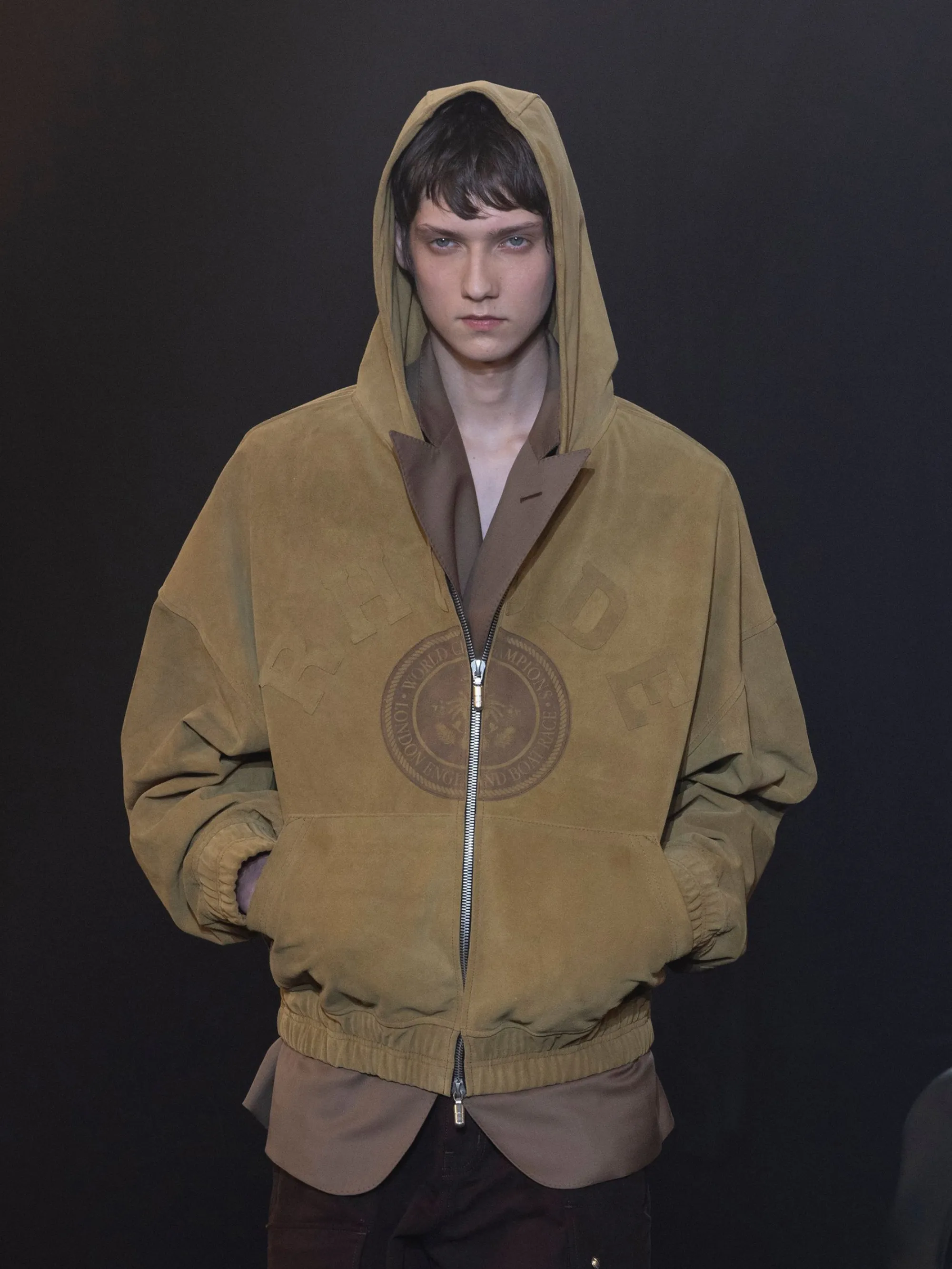 SUEDE RHUDE CREST HOODIE sold by Rhude product image thumbnail 2