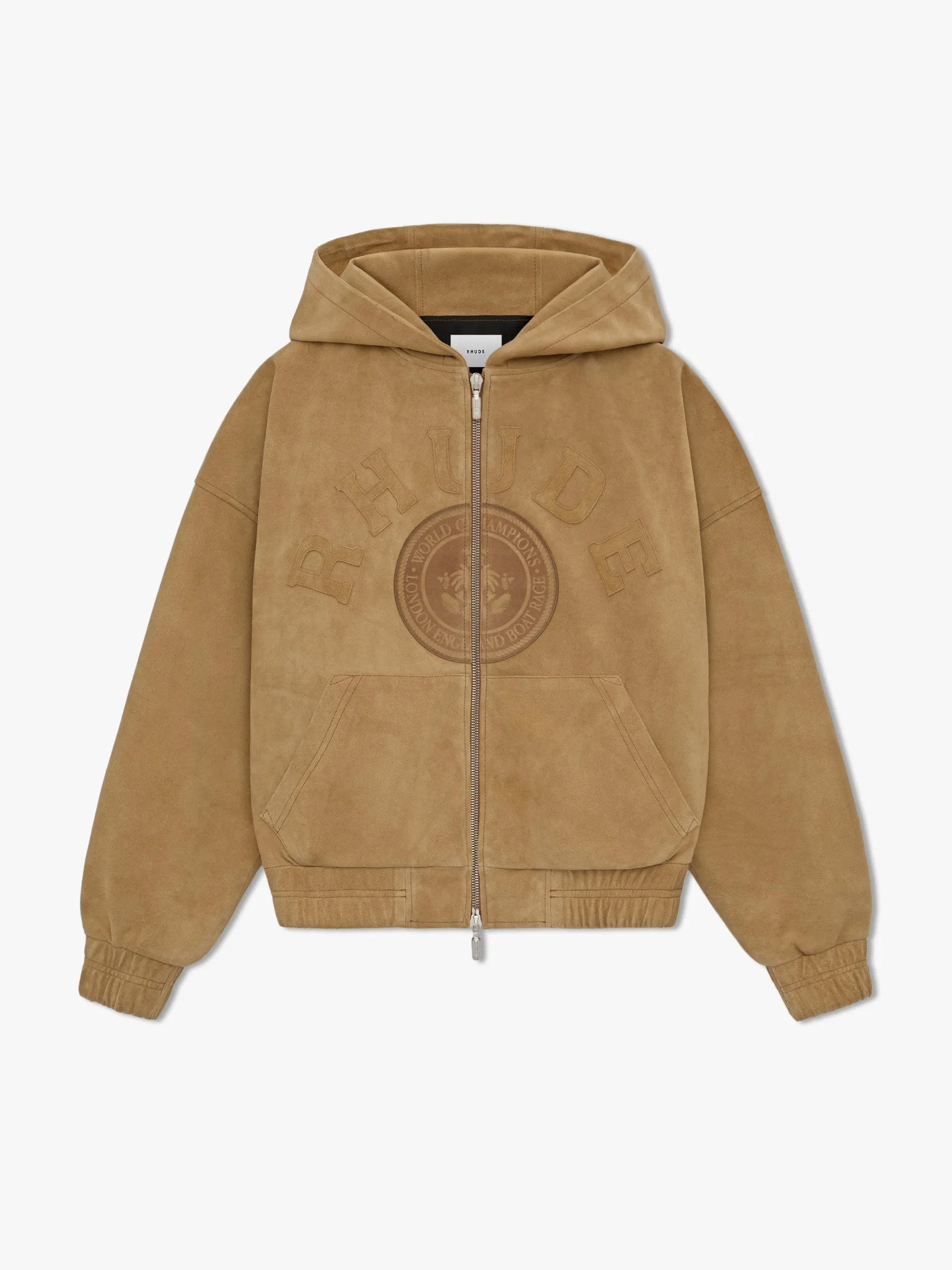 SUEDE RHUDE CREST HOODIE sold by Rhude
