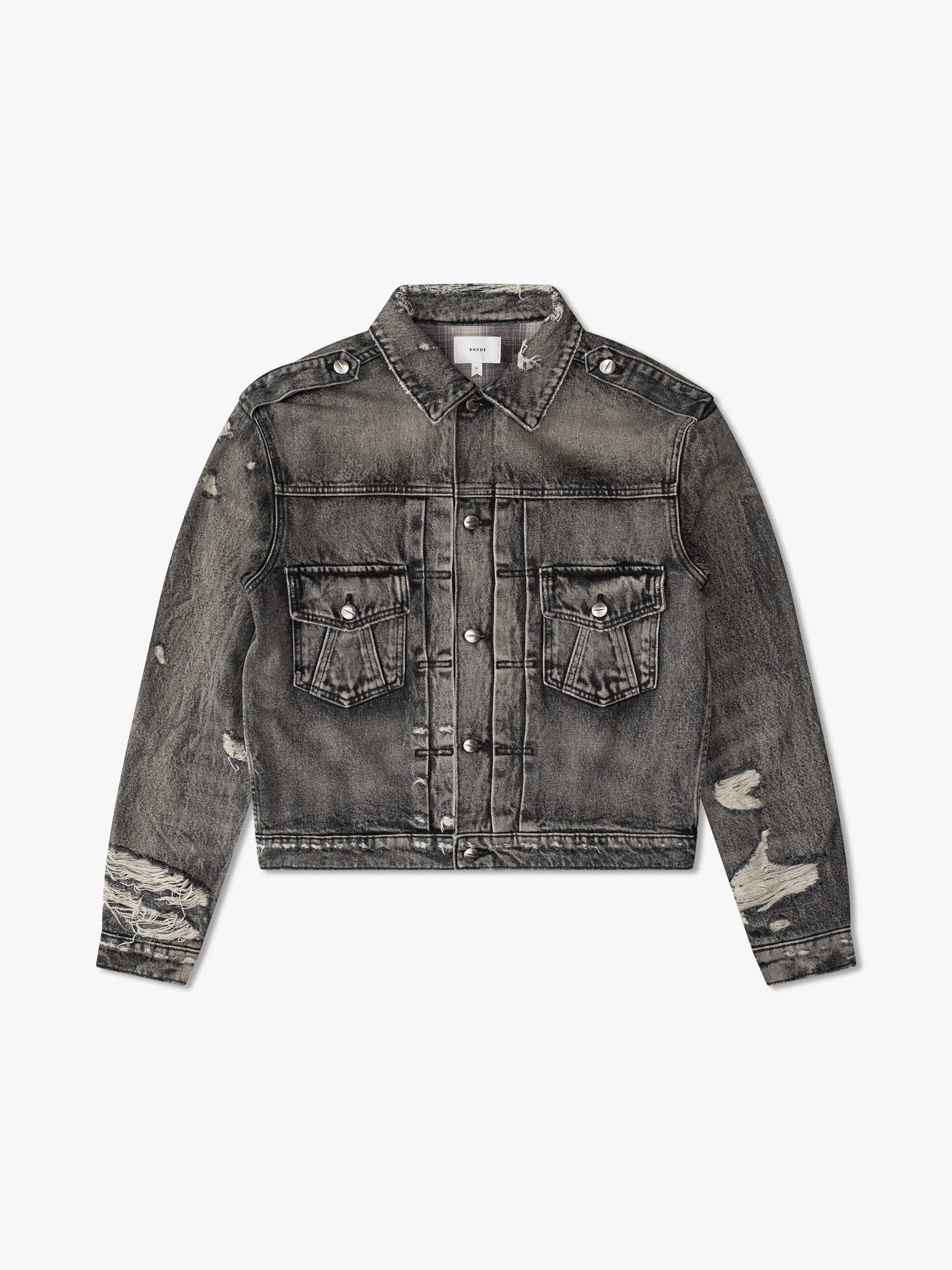 RHUDE DENIM TRUCKER JACKET sold by Rhude