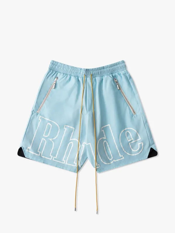 RH LOGO SHORTS sold by Rhude