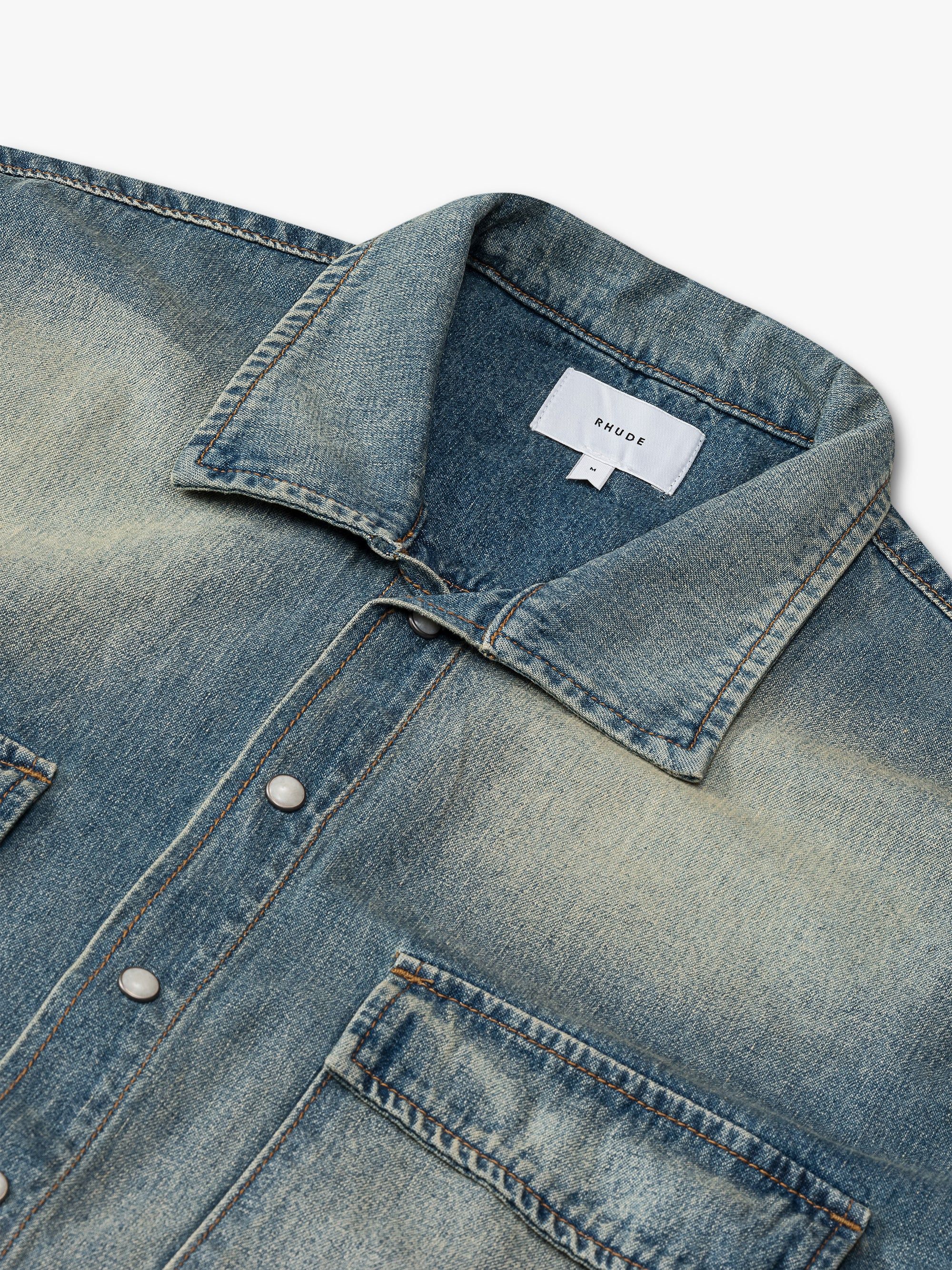 DENIM TRACK SHIRT sold by Rhude product image thumbnail 3