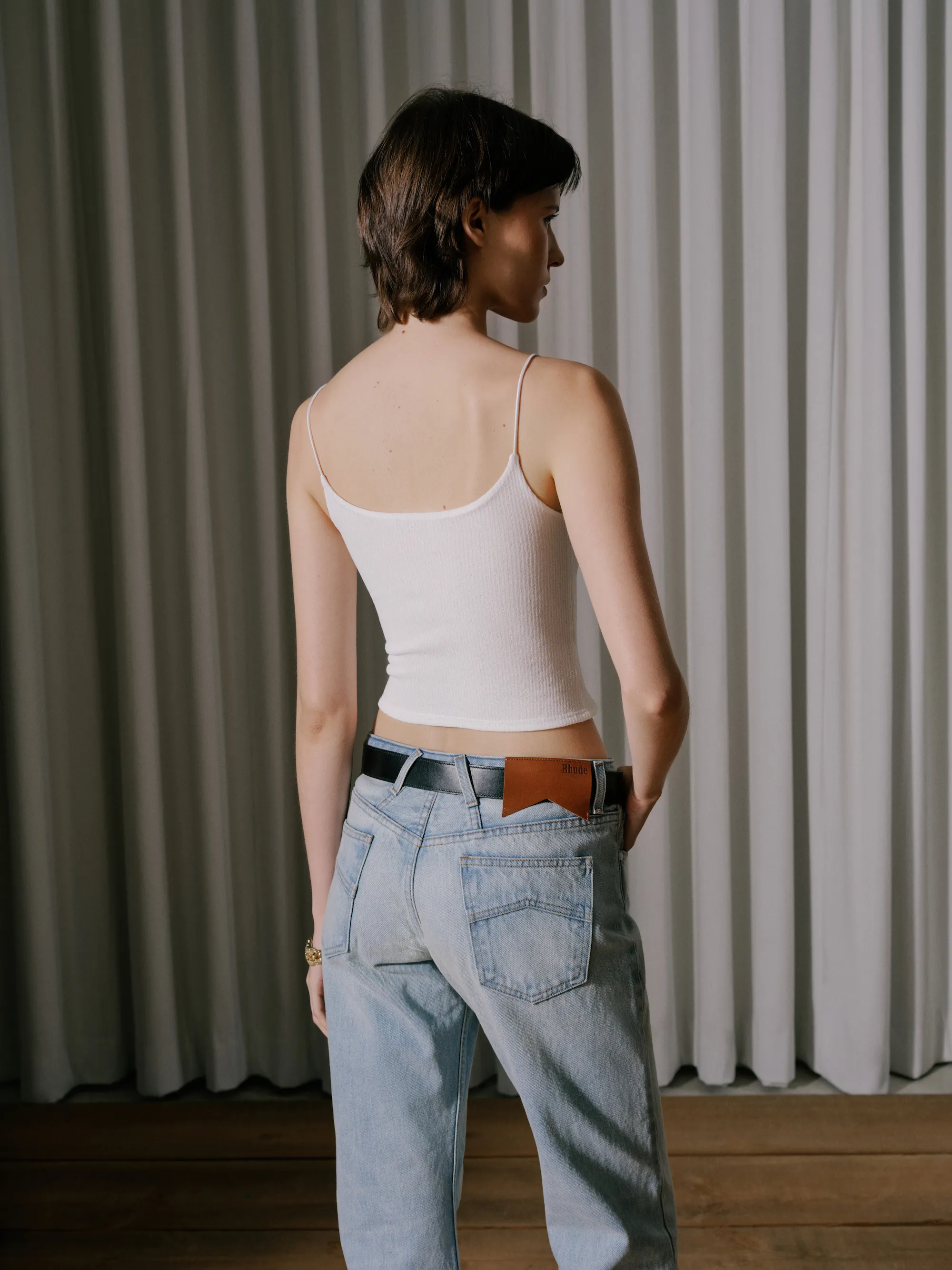 LOW-WAIST FLARE DENIM sold by Rhude product image thumbnail 4