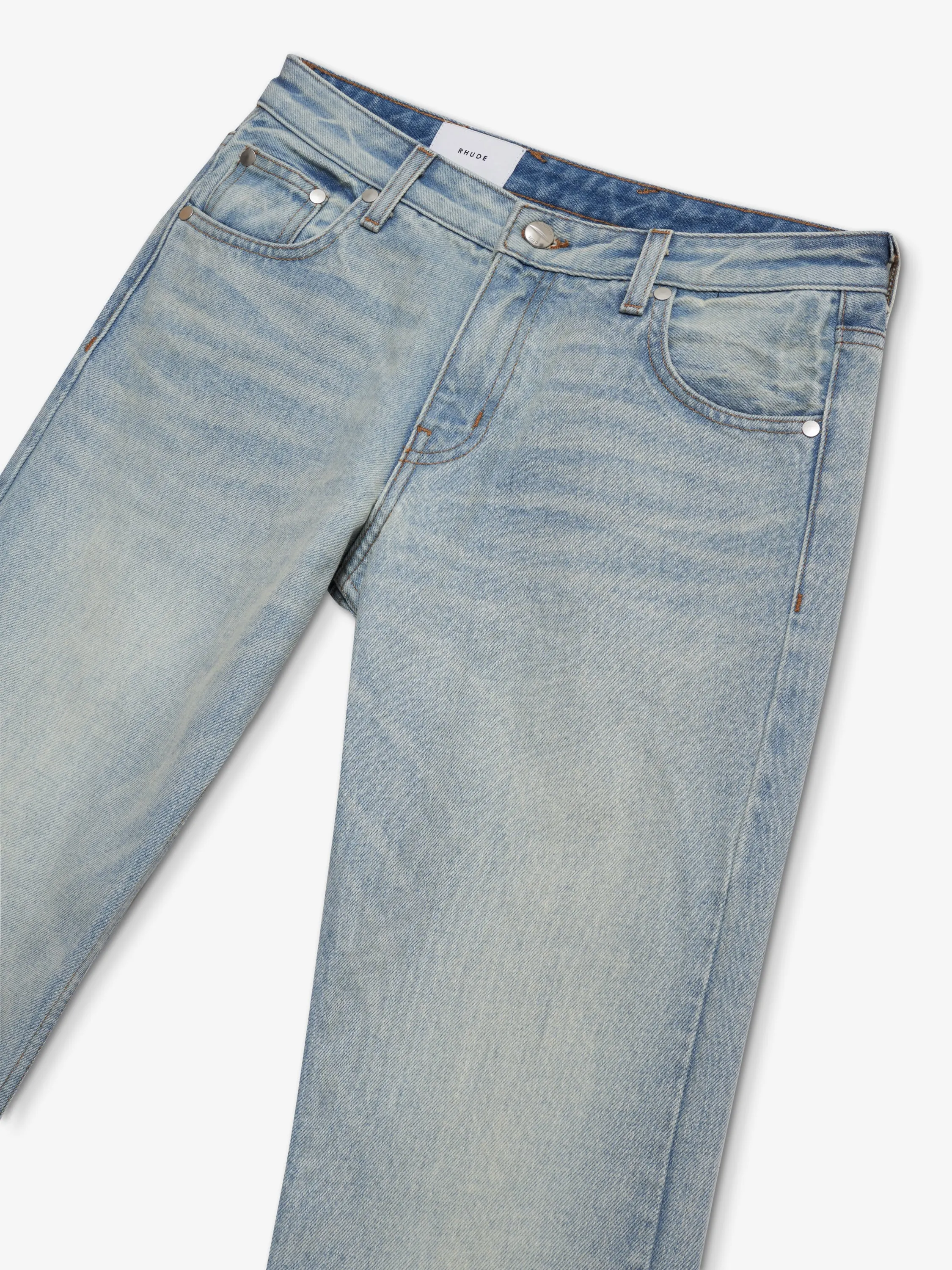 LOW-WAIST FLARE DENIM sold by Rhude product image thumbnail 5