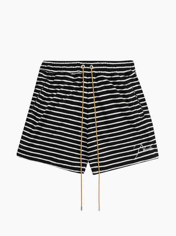 RHUDE STRIPE TOWEL SHORT sold by Rhude