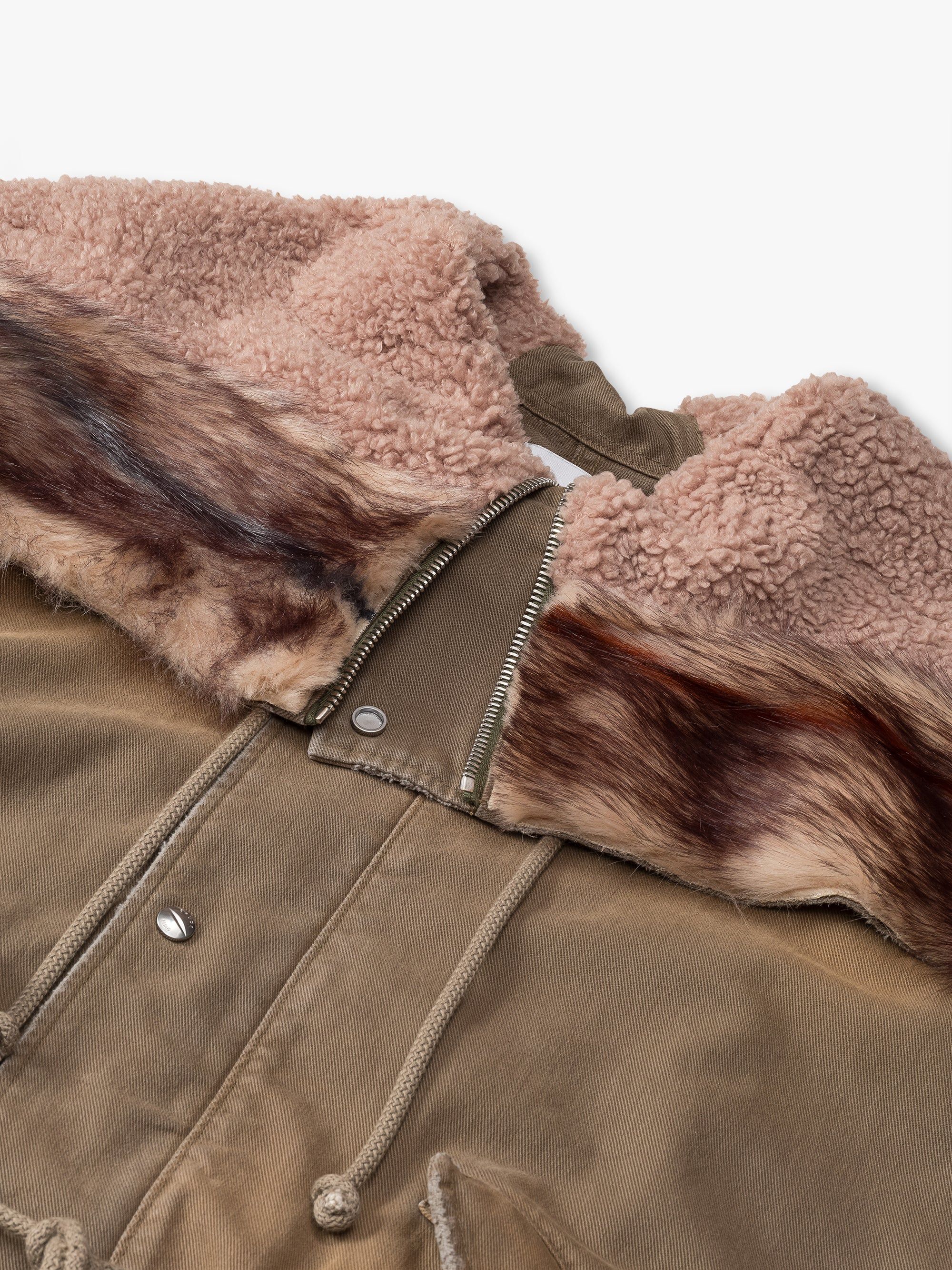 FUR HOODED PARKA JACKET sold by Rhude product image thumbnail 3