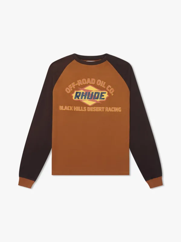 BLACK HILLS RAGLAN LS TEE sold by Rhude