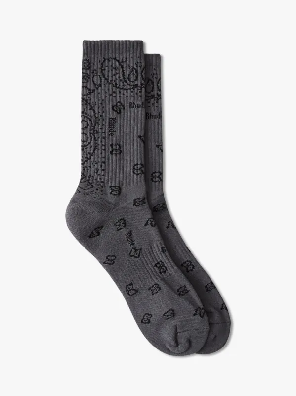 BANDANA JACQUARD SOCKS sold by Rhude