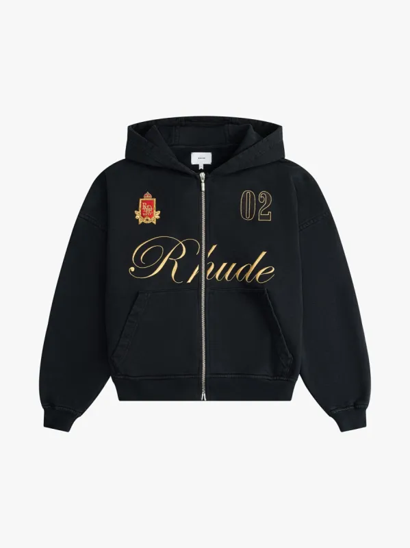 GSTAAD RHUDE ZIP UP HOODIE sold by Rhude