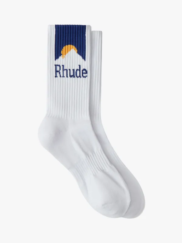 MOUNTAIN LOGO SOCKS sold by Rhude