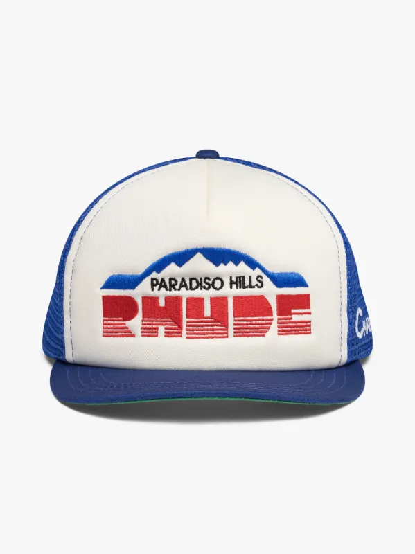PARADISO HILLS TRUCKER HAT sold by Rhude