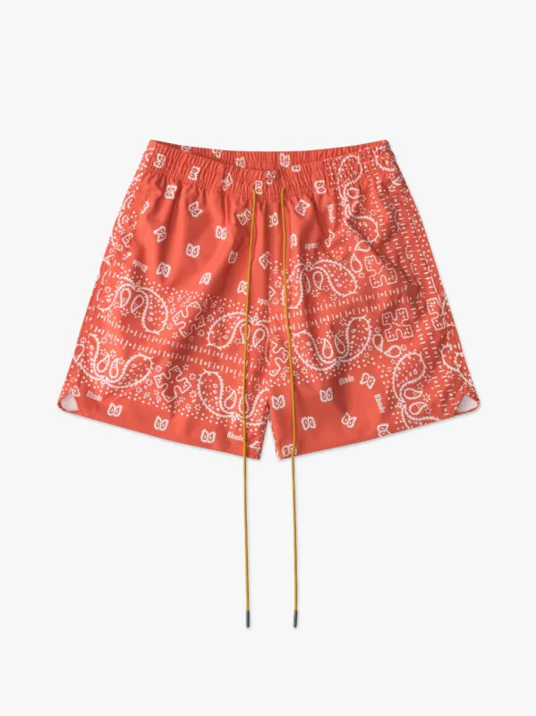 BANDANA PRINT SWIM TRUNKS sold by Rhude