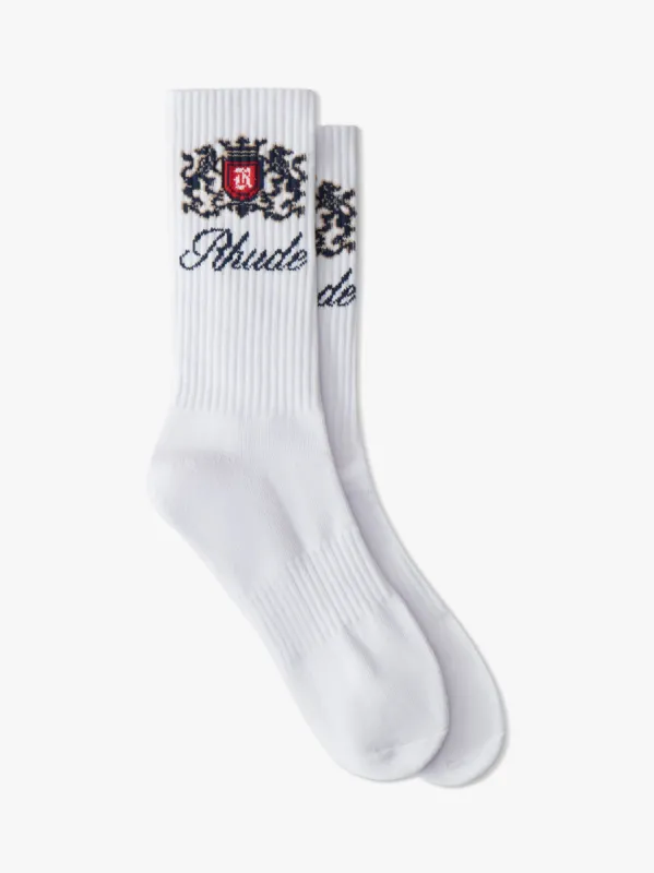 CREST LOGO SOCKS sold by Rhude