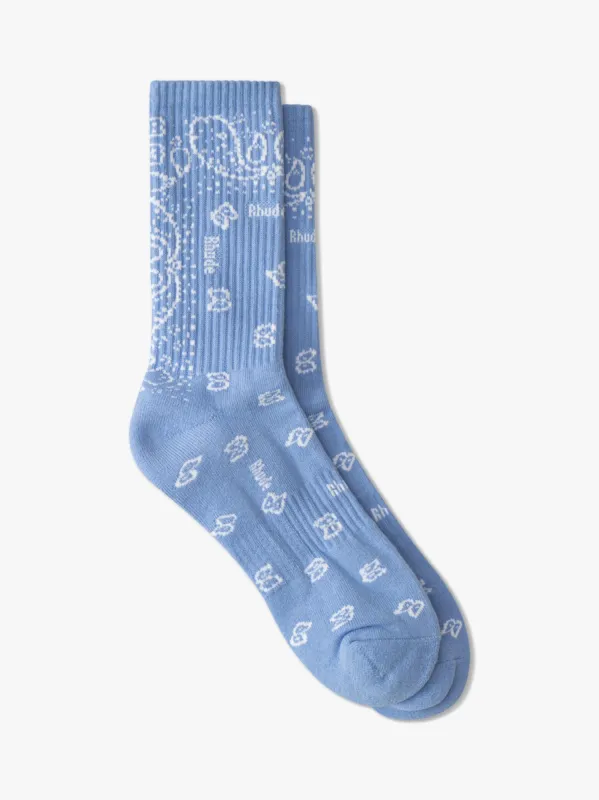 BANDANA JACQUARD SOCK sold by Rhude