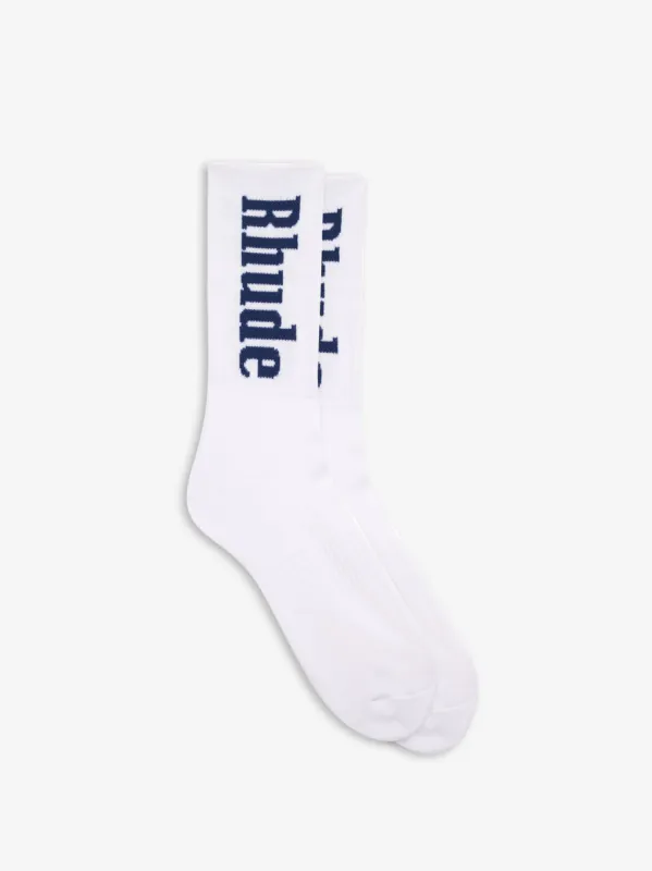 RH VERTICAL LOGO SOCK sold by Rhude