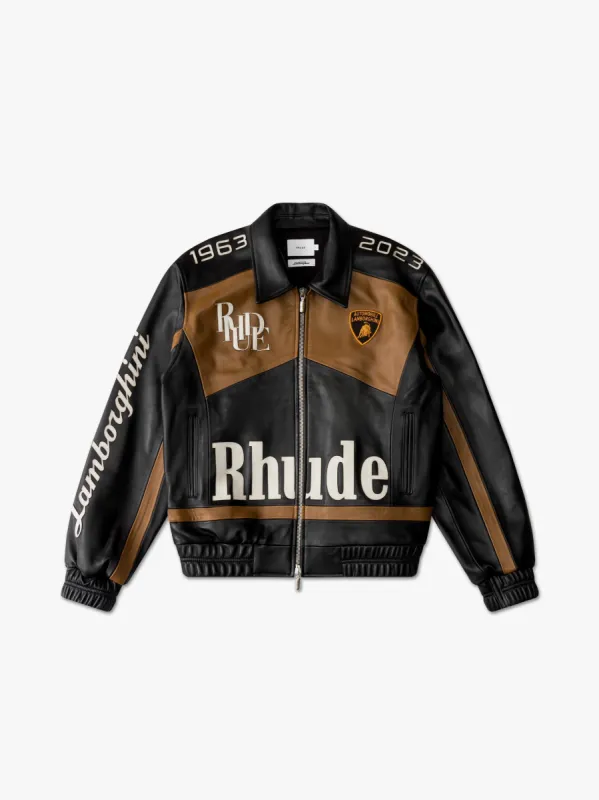 63 LEATHER RACING JACKET sold by Rhude