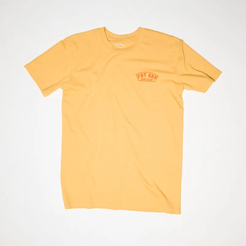 Ripped 2 Rip Tee - Mustard sold by Fat Boy Surf Club