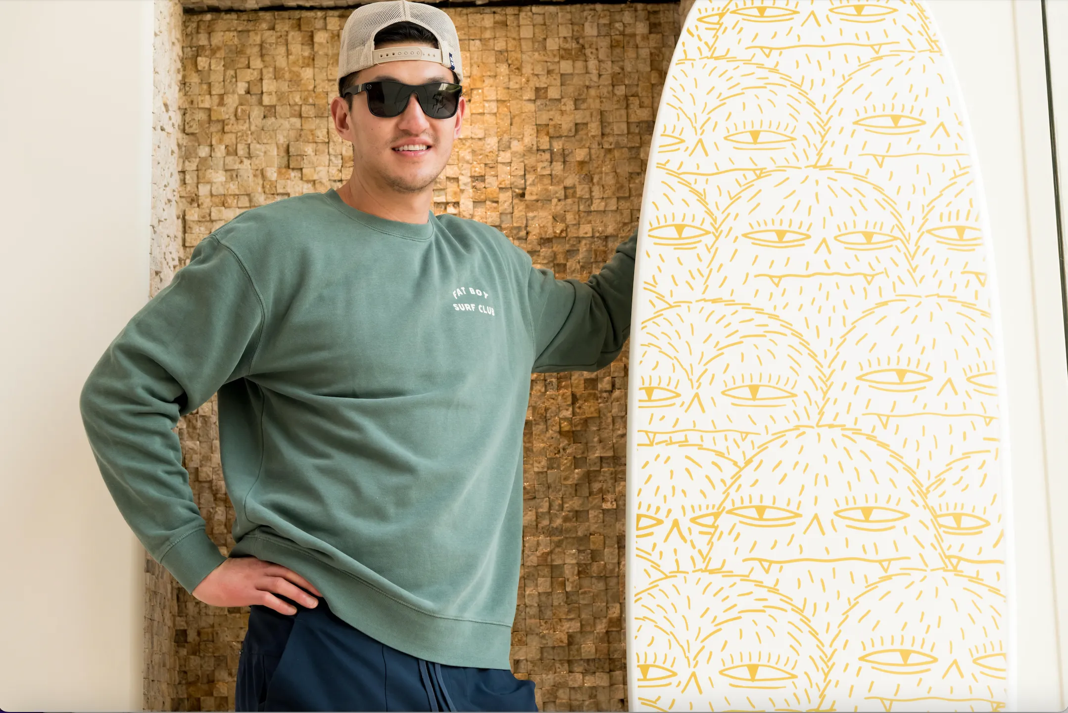 Duck Dive Crewneck Sweatshirt - Alpine Green sold by Fat Boy Surf Club product image thumbnail 3