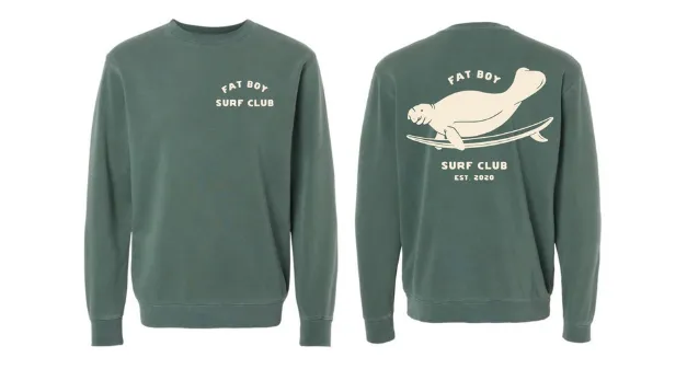 Duck Dive Crewneck Sweatshirt - Alpine Green sold by Fat Boy Surf Club product image thumbnail 4