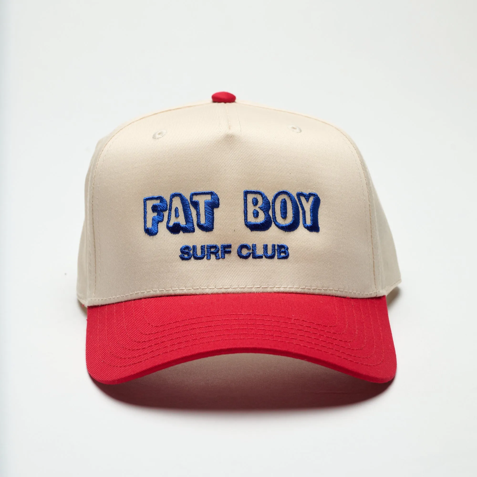 FBSC Coastal Canvas Hat - Red & Blue sold by Fat Boy Surf Club