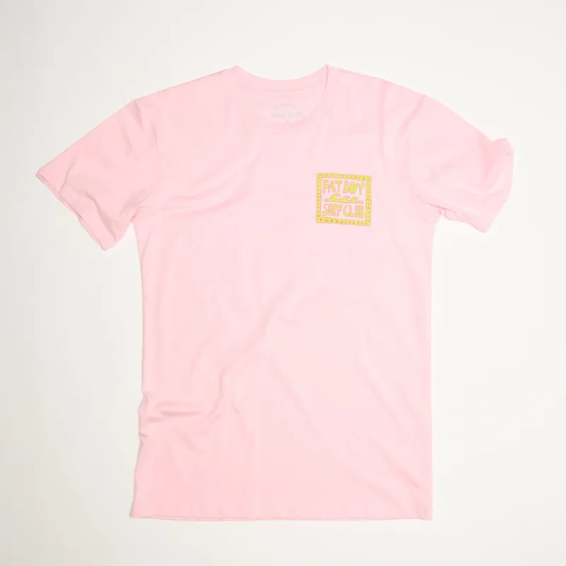 Free to Flow Tee - Pink sold by Fat Boy Surf Club