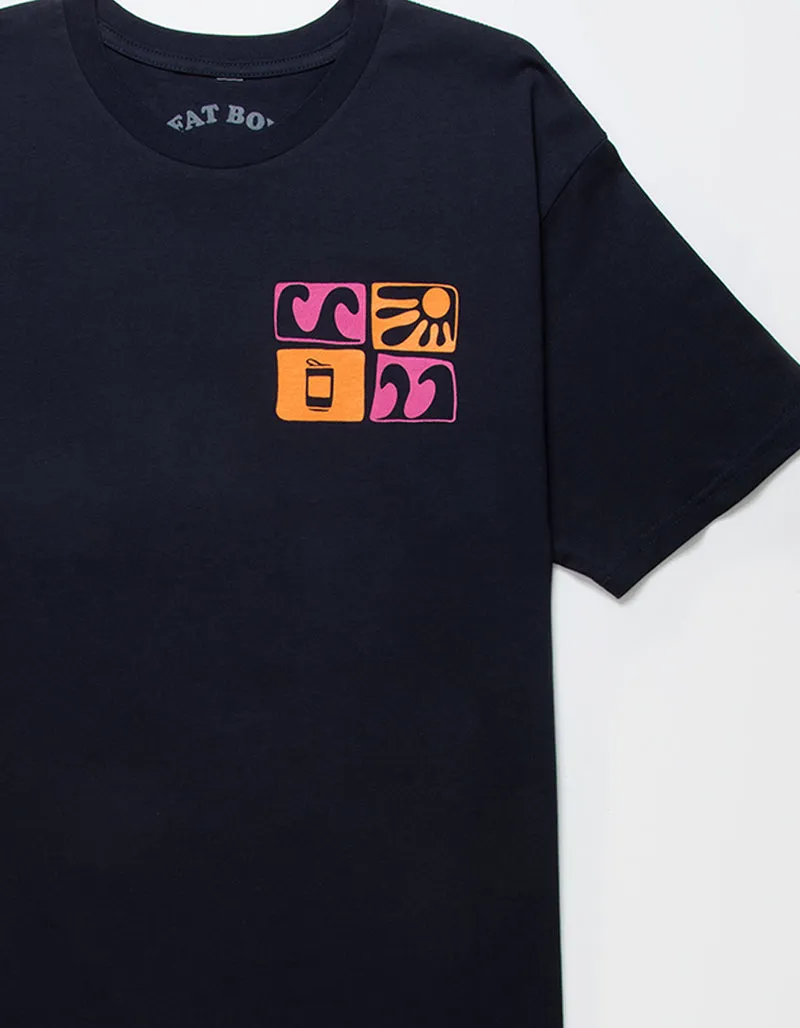 Waves and Rays Tee - Navy sold by Fat Boy Surf Club product image thumbnail 3