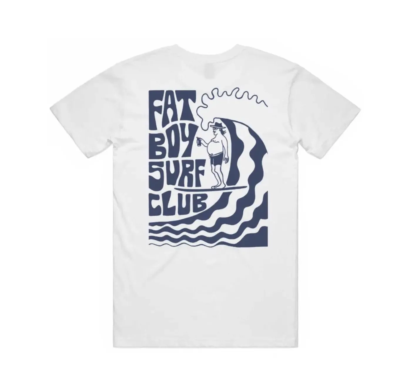 Big Wave Jerry Tee - White/Purple sold by Fat Boy Surf Club product image thumbnail 4
