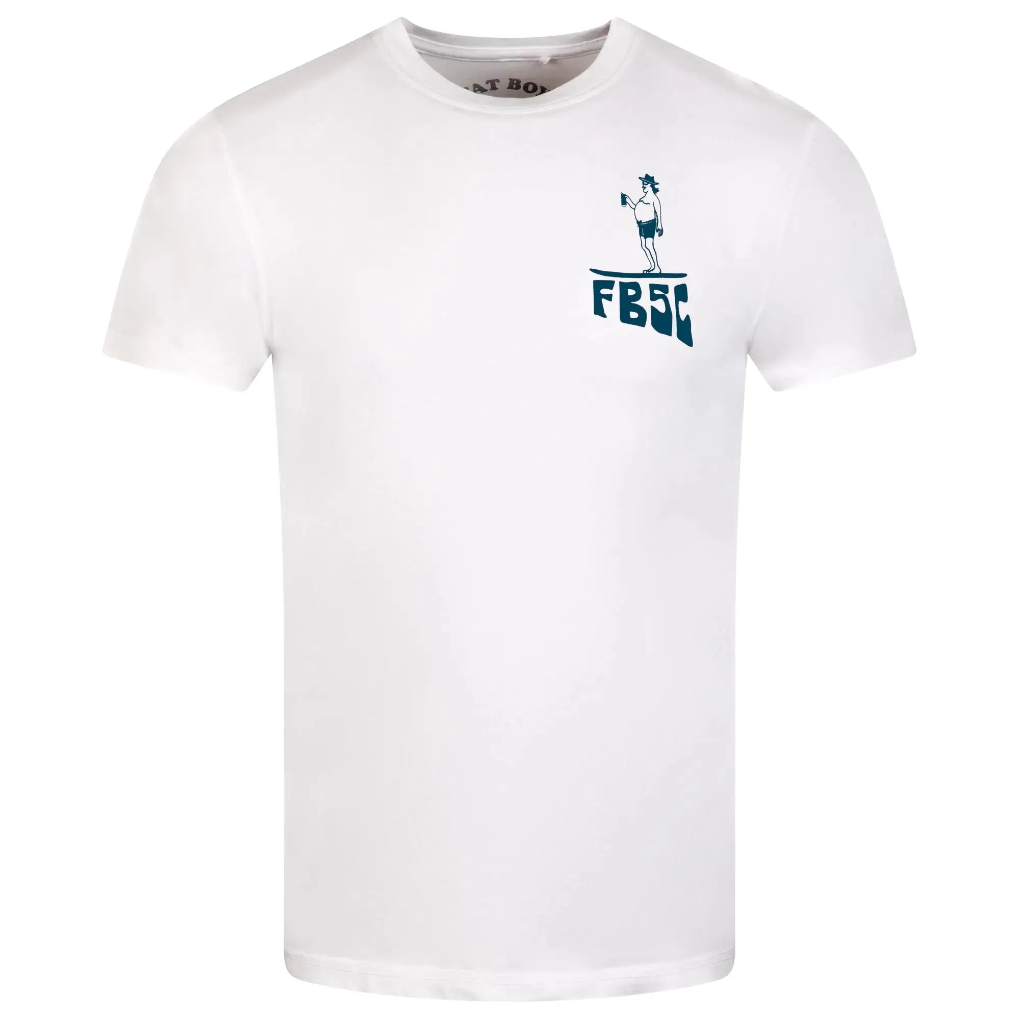 Big Wave Jerry Tee - White/Purple sold by Fat Boy Surf Club