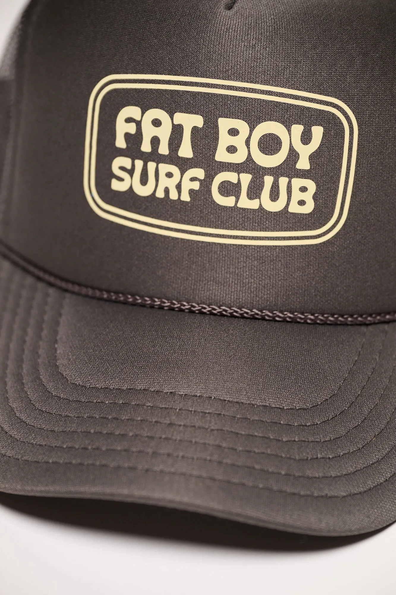 FBSC Foam Trucker Hat - Charcoal sold by Fat Boy Surf Club product image thumbnail 3