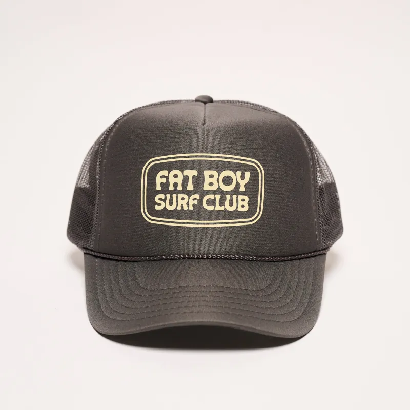 FBSC Foam Trucker Hat - Charcoal sold by Fat Boy Surf Club