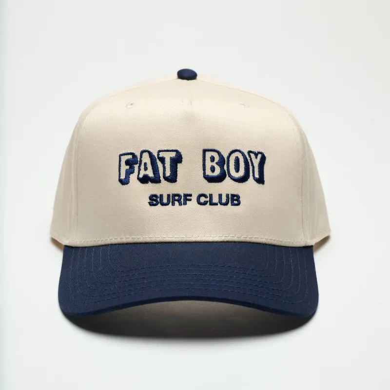 FBSC Coastal Canvas Hat - Navy & Natural sold by Fat Boy Surf Club