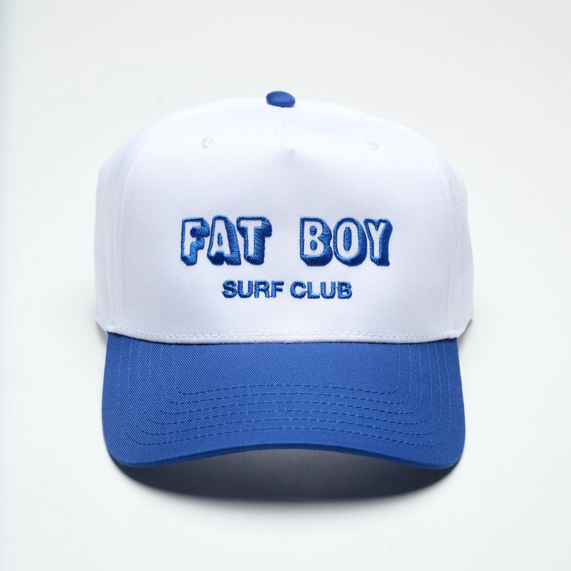 FBSC Coastal Canvas Hat - Royal & White sold by Fat Boy Surf Club