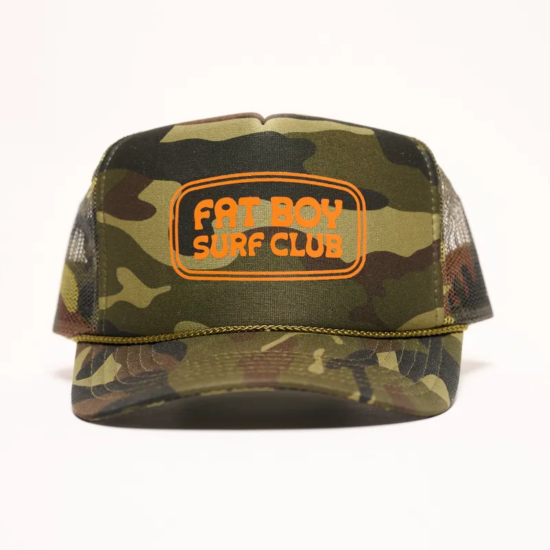 FBSC Foam Trucker Hat - Camo sold by Fat Boy Surf Club