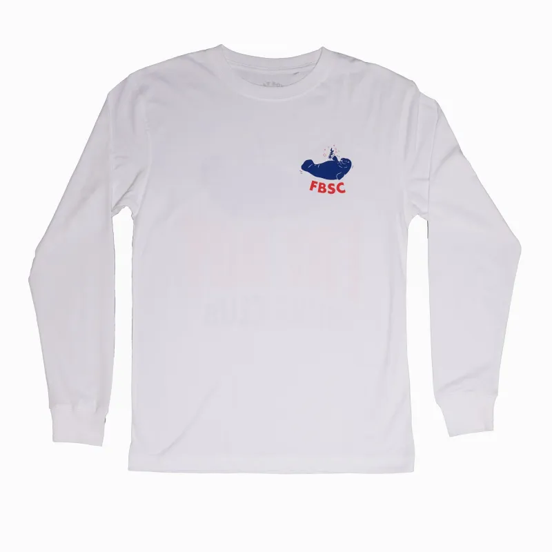 Long Sleeve Mana-Tee - White sold by Fat Boy Surf Club