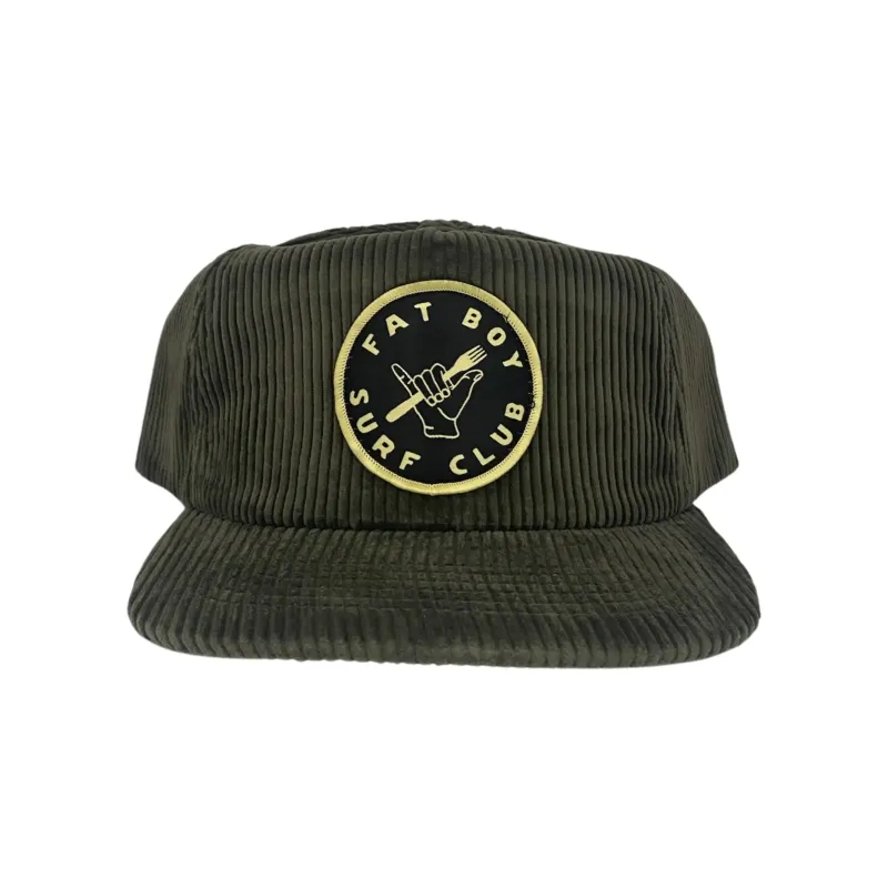 Shaka Fork Corduroy Surf Hat - Olive sold by Fat Boy Surf Club