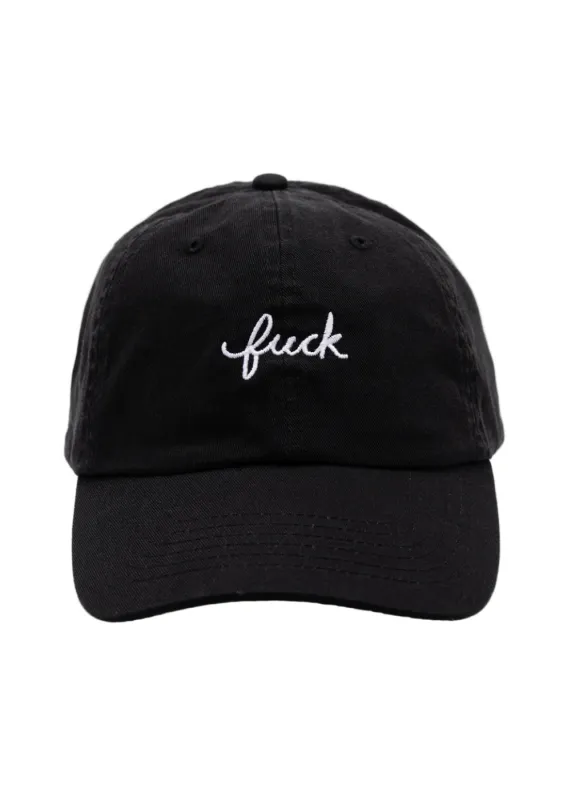 Fuck Script Baseball Hat sold by Pretty Attitude