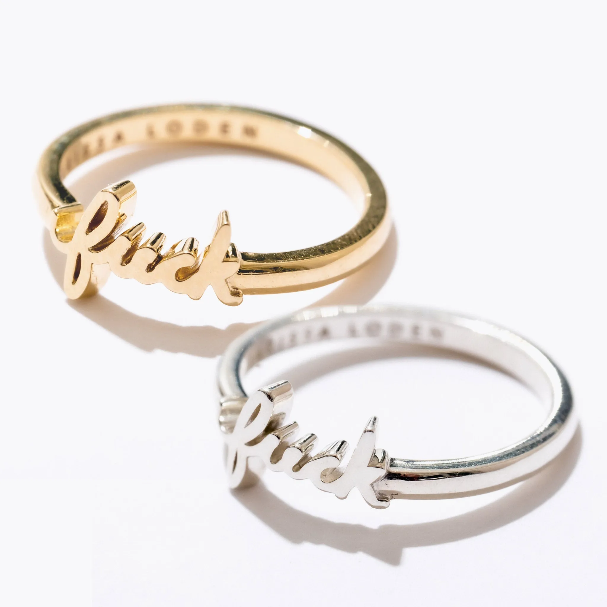 Fuck Script Ring sold by Pretty Attitude product image thumbnail 2