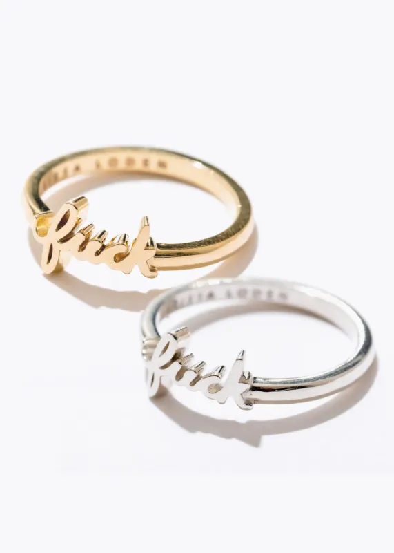 Fuck Script Ring sold by Pretty Attitude
