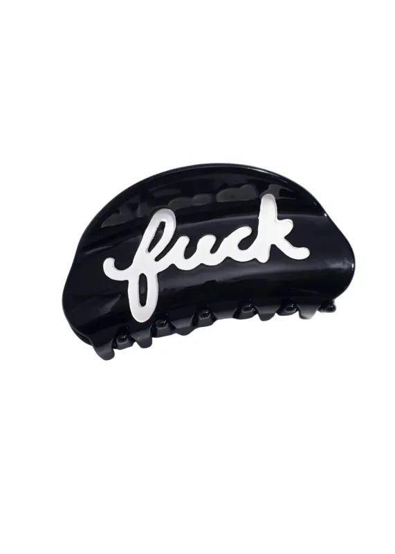 Fuck Script Hair Claw sold by Pretty Attitude