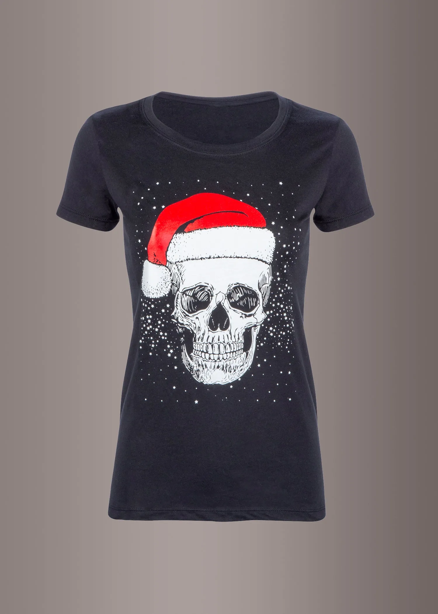 Skeleton Santa Ugly Christmas Sweater Graphic Tee sold by Pretty Attitude product image thumbnail 3