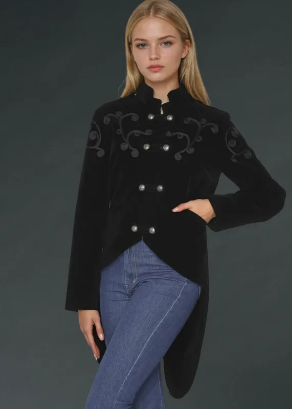 Black Velvet Gothic Tailcoat sold by Pretty Attitude