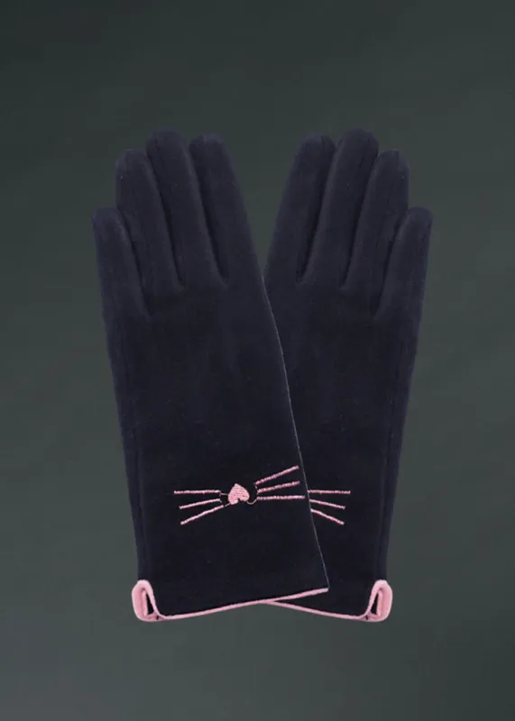 Black Cat Faux Suede Smart Touch Gloves! sold by Pretty Attitude