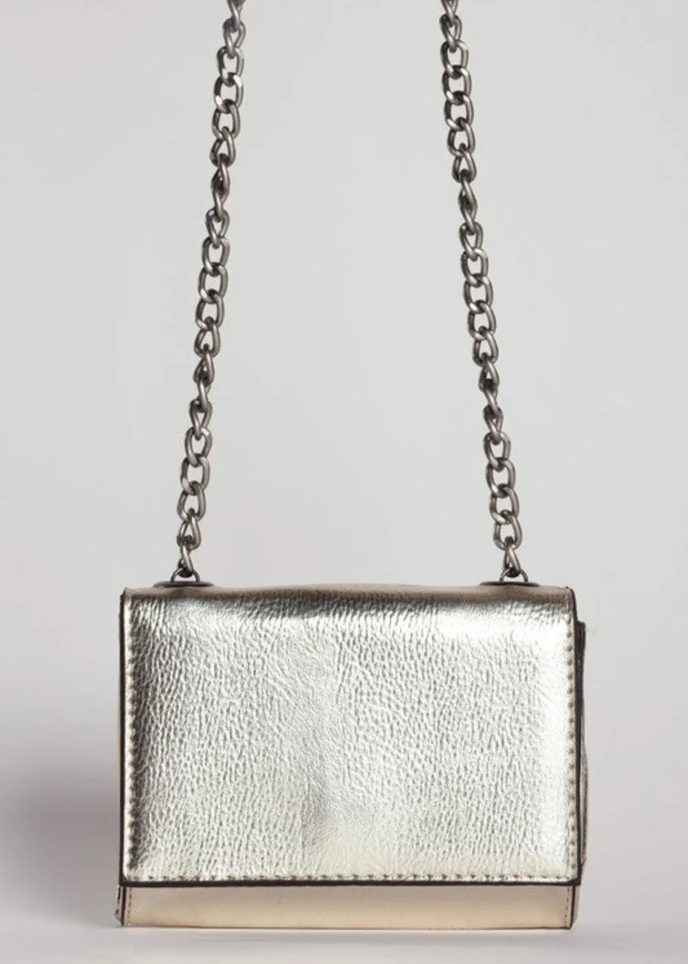 METALLIC LEATHER CROSSBODY BAG sold by Pretty Attitude product image thumbnail 2