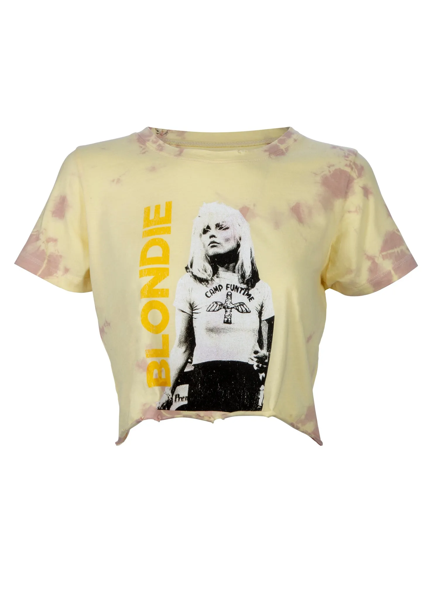 Cropped Tie Dye Blondie Band Shirt by Prince Peter sold by Pretty Attitude product image thumbnail 3