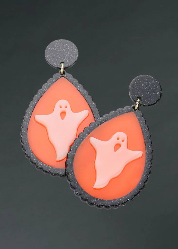 Glow in the Dark Ghost Dangle Earrings sold by Pretty Attitude