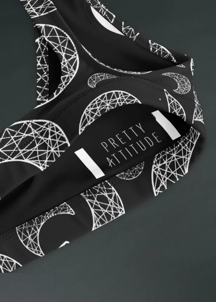Gothic Moon Print Bikini Top sold by Pretty Attitude product image thumbnail 4