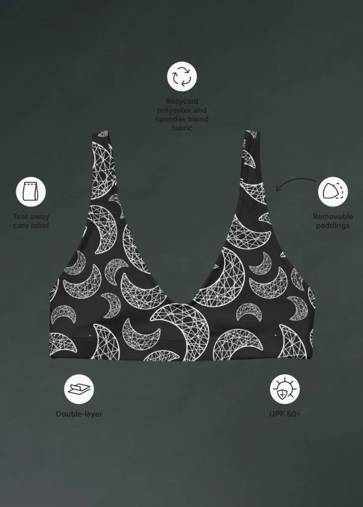 Gothic Moon Print Bikini Top sold by Pretty Attitude product image thumbnail 5
