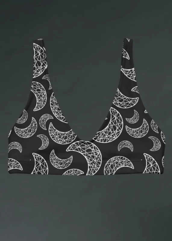 Gothic Moon Print Bikini Top sold by Pretty Attitude
