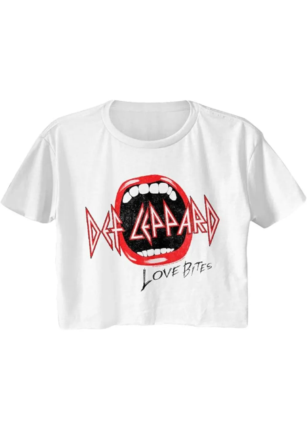 Def Leppard Cropped Tee Love Bites sold by Pretty Attitude product image thumbnail 2